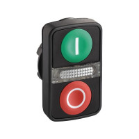 Produktbild för Schneider Electric ZB5, Knapp, Grön, Integral LED, IP66, IK0...
