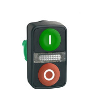 Produktbild för Schneider Electric ZB5, Knapp, Grön, Integral LED, IP66, IK0...