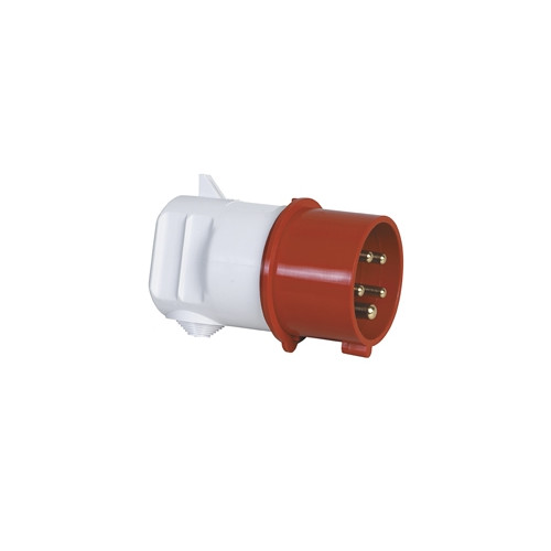 BALS BALS CEE stickpropp 16A 400V, kl. H6, 5-polig röd, IP44, vin...