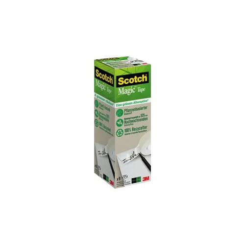 3M Scotch Magic kontorstejp - 19 mm x 33 m (paket om 9)