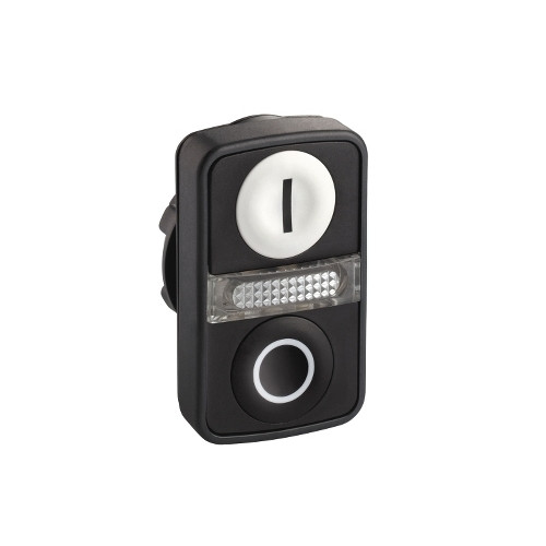 SCHNEIDER ELECTRIC Schneider Electric ZB5, Knapp, Vit, Integral LED, IP66, IK05...