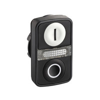 Produktbild för Schneider Electric ZB5, Knapp, Vit, Integral LED, IP66, IK05...