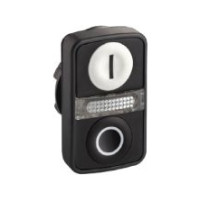 Produktbild för Schneider Electric ZB5, Knapp, Vit, Integral LED, IP66, IK05...