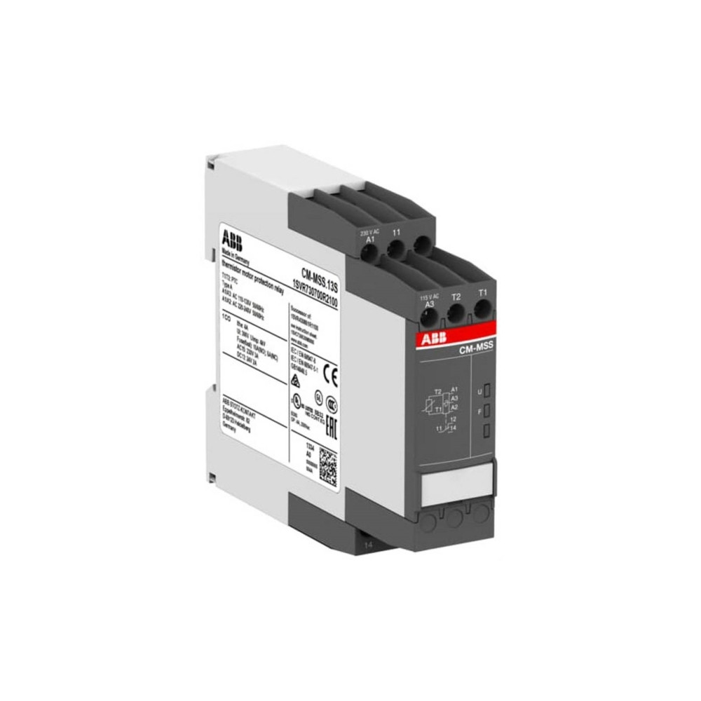 Produktbild för ABB Termistorrelä med 1 mätkrets, automatisk återställning,...