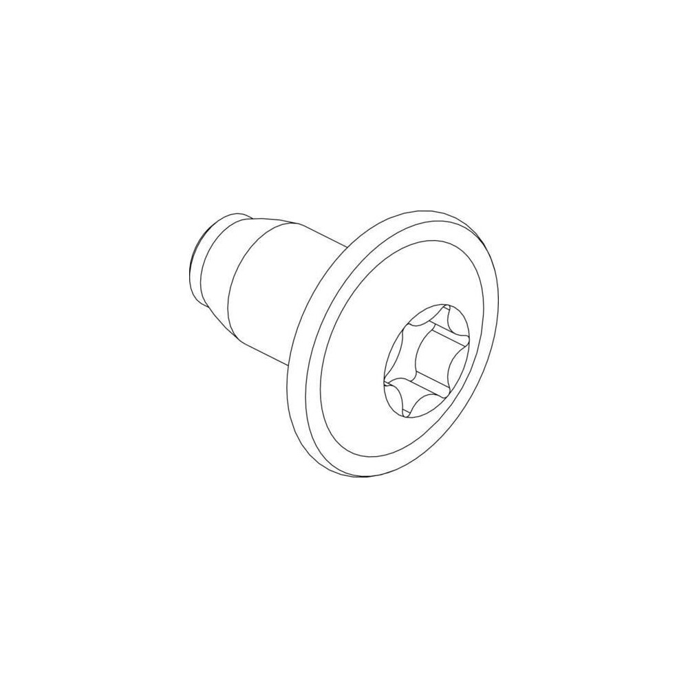 Produktbild för CUBIC skruv, gängbildande, torx, fläns, förpackning med 500...