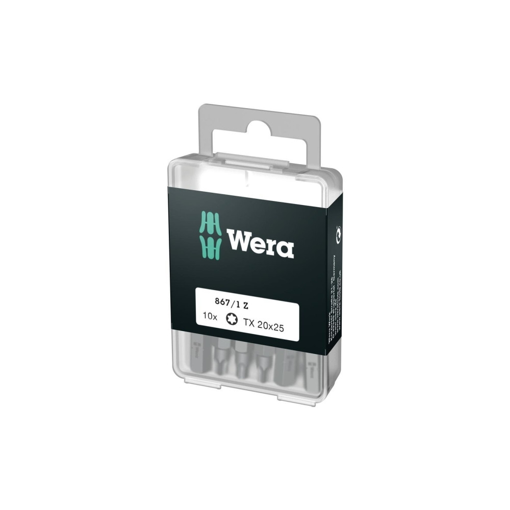 Produktbild för Wera 867/1 DIY SiS, 10 styck, Torx Plus, TX20, Rostfritt stå...