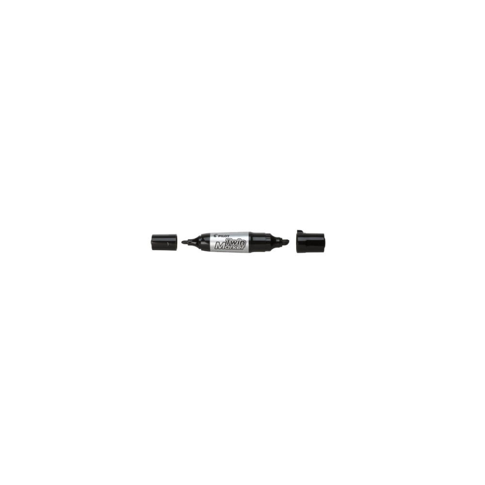 Produktbild för Permanent marker Pilot BeGreen Twin Marker jumbo 2-i-1 svart