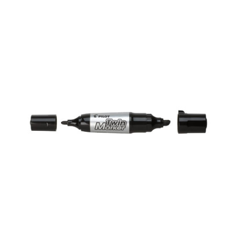 Pilot Pen Permanent marker Pilot BeGreen Twin Marker jumbo 2-i-1 svart