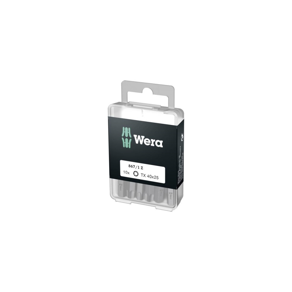 Produktbild för Wera 867/1 DIY SiS, 10 styck, Torx Plus, TX40, Rostfritt stå...