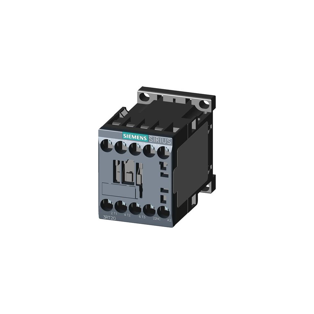 Produktbild för Siemens 3RT2017-1BB41, Kontaktor, Svart, AC/DC, 294 g, 61,5...
