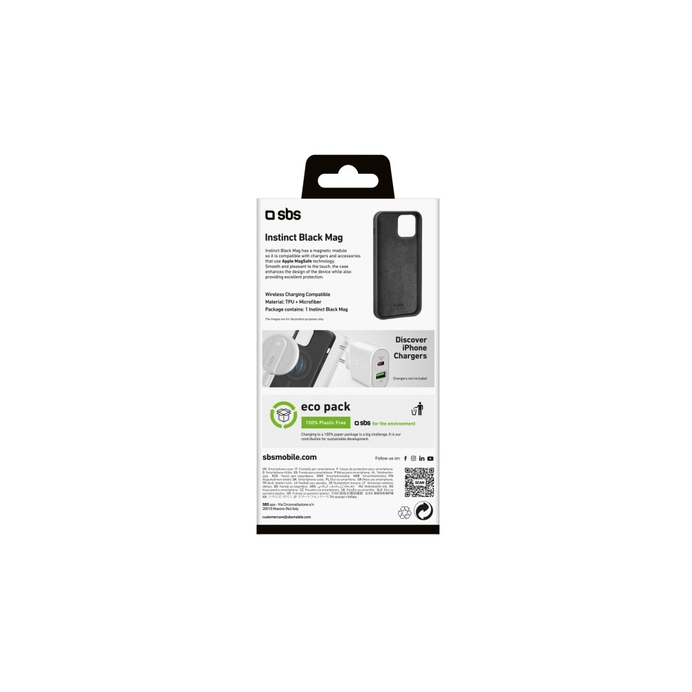 Produktbild för SBS TEINSTMAGIP1561K, Mobilskal, Apple, iPhone 15, 15,5 cm (...