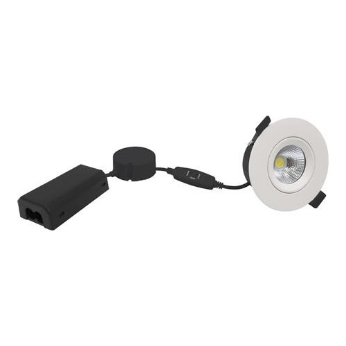 Nordtronic Velia ECO 230V 7W 3-stegs CCT-switch IP54 matt vit (6 st i f...