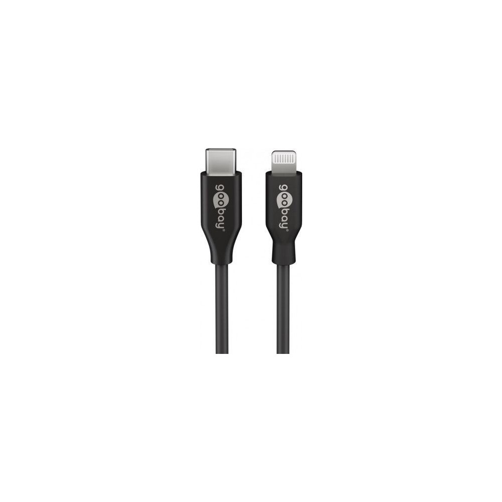 Produktbild för Goobay 39447, 2 m, Blixtlås, USB C, Hankontakt, Hankontakt,...