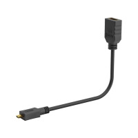 Produktbild för Wentronic 58683, 0,15 m, HDMI Typ D (micro), HDMI Typ A (sta...