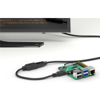 Produktbild för Wentronic 58683, 0,15 m, HDMI Typ D (micro), HDMI Typ A (sta...