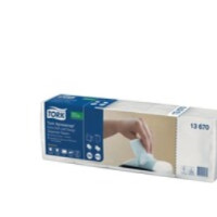 Produktbild för Tork - servett - vit - Storlek 21.6 x 33 cm (paket om 100)