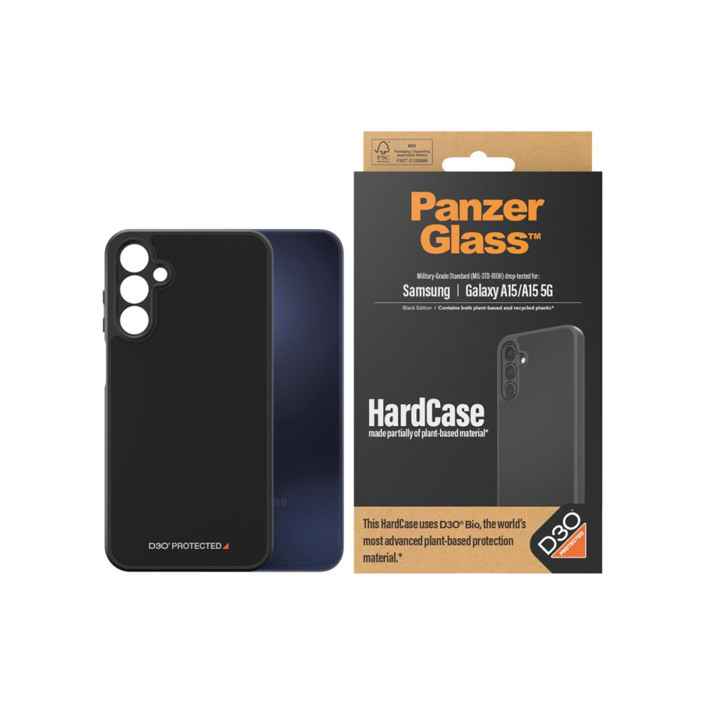 Produktbild för PanzerGlass HardCase Black Edition - baksidesskydd för mobiltelefon
