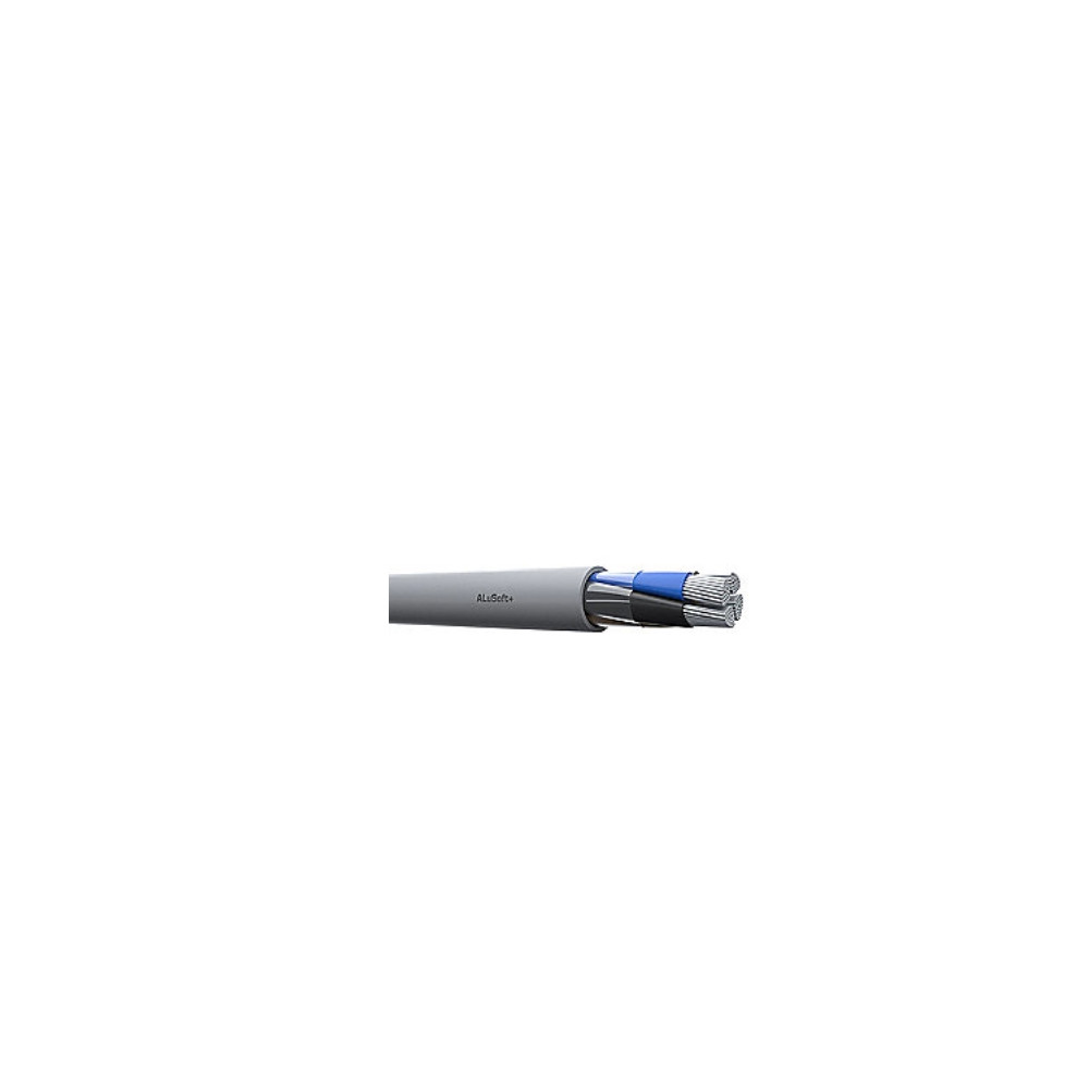 Produktbild för W+W ALuSoft+ (AL-S) 4X50 installationskabel i aluminium Eca...