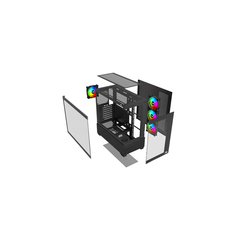 Produktbild för Nordic Gaming NGC-1150, Tower, PC, Svart, ATX, micro ATX, Mi...