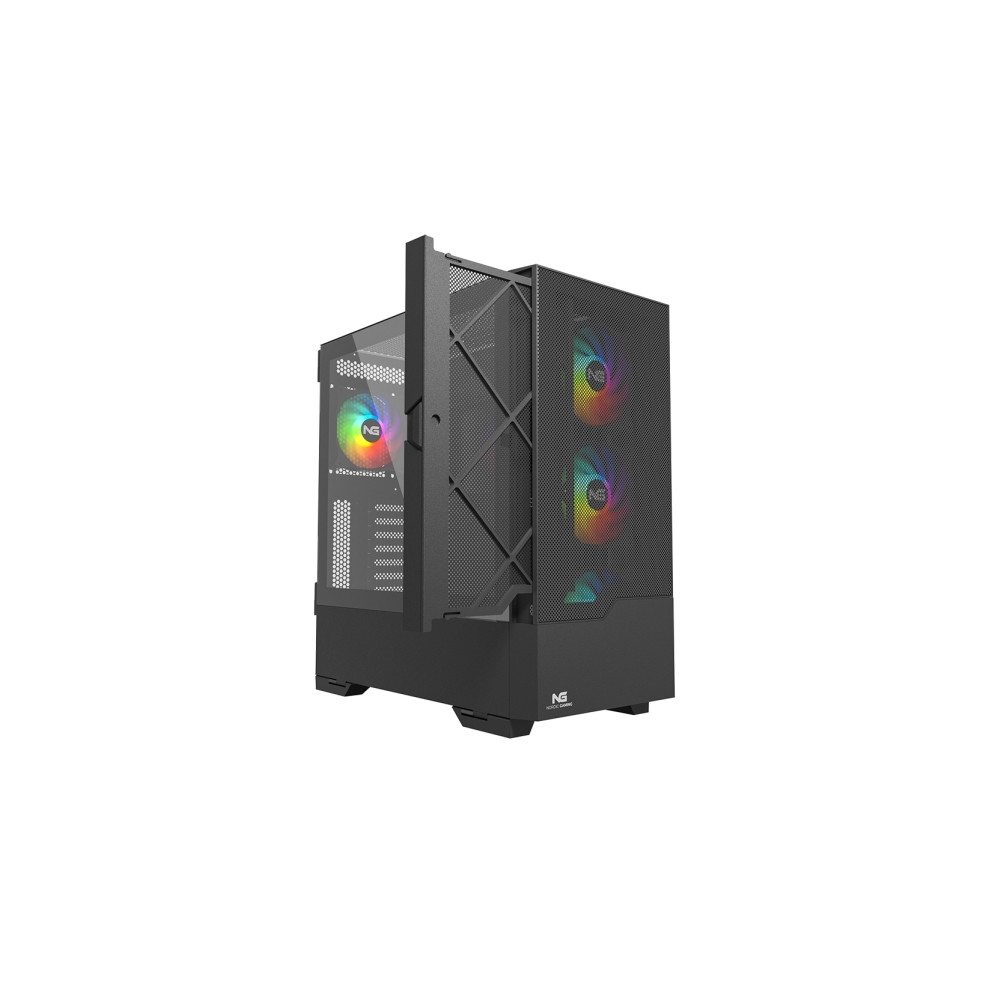 Produktbild för Nordic Gaming NGC-1167, Tower, PC, Svart, ATX, micro ATX, Mi...