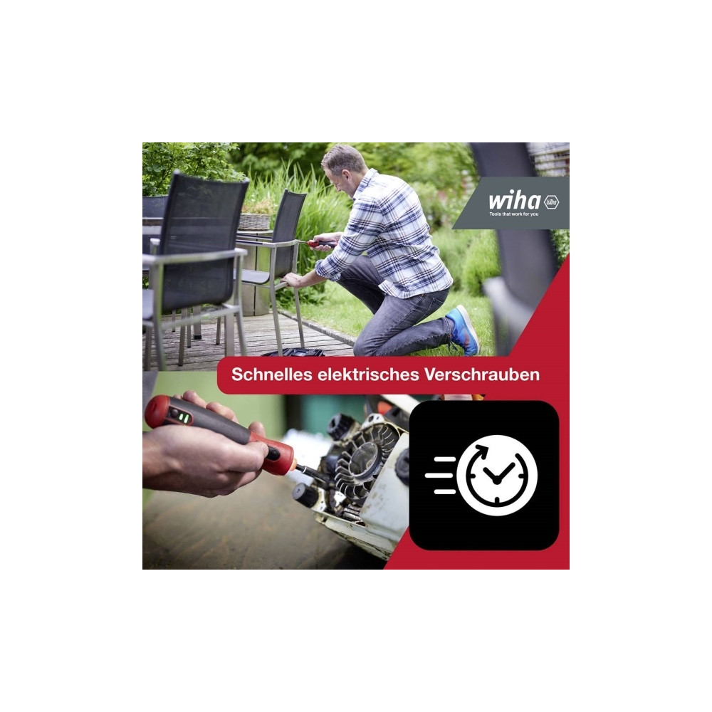 Produktbild för Wiha speedE® PocketDrive 45791 Sladdlös skruvdragare 3,7 V l...