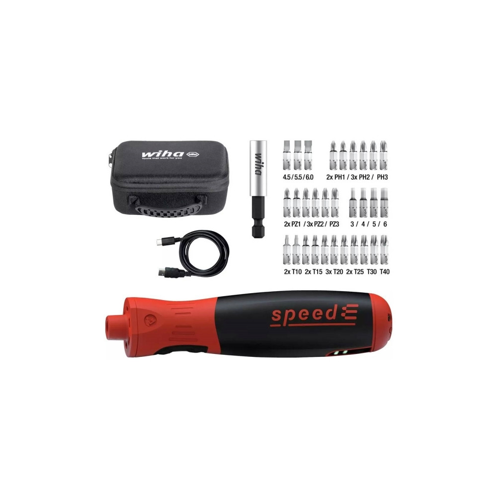Produktbild för Wiha speedE® PocketDrive 45791 Sladdlös skruvdragare 3,7 V l...