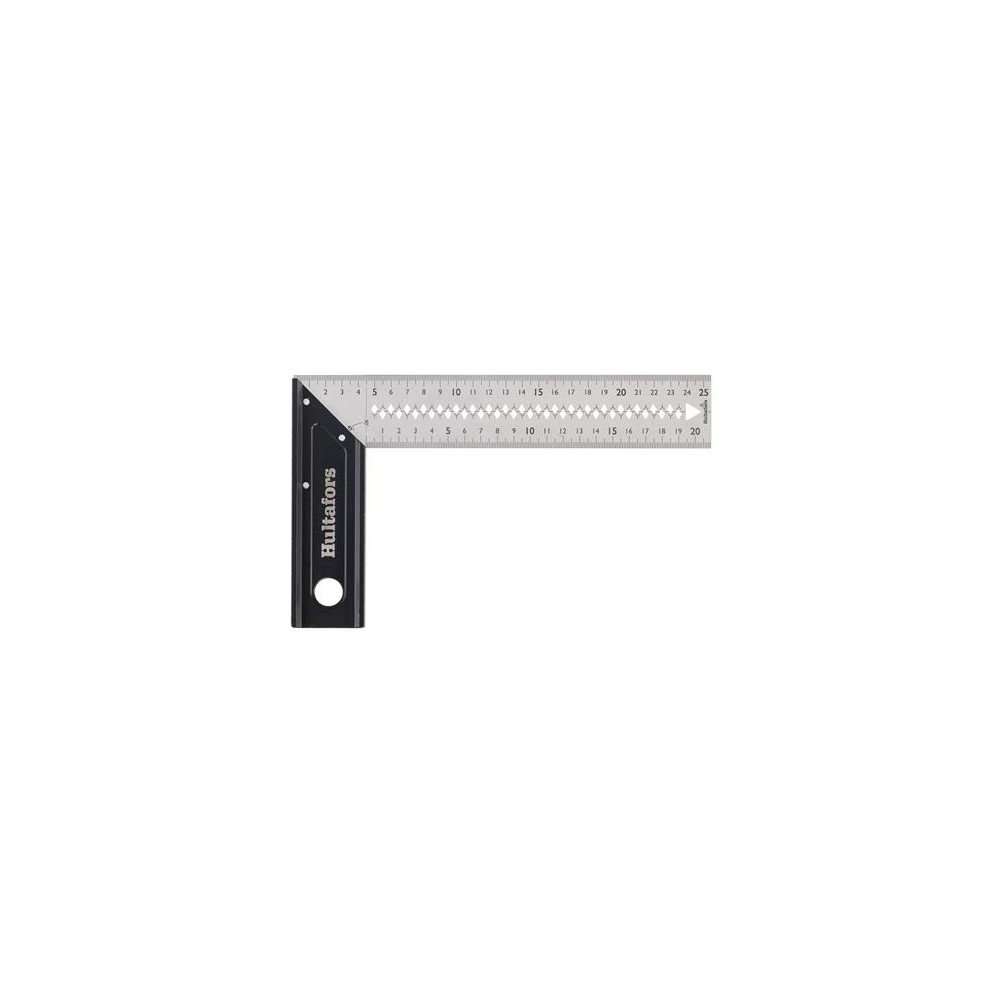 Produktbild för HULTAFORS robust precisionsvinkel 25 cm med pulverlackerat a...