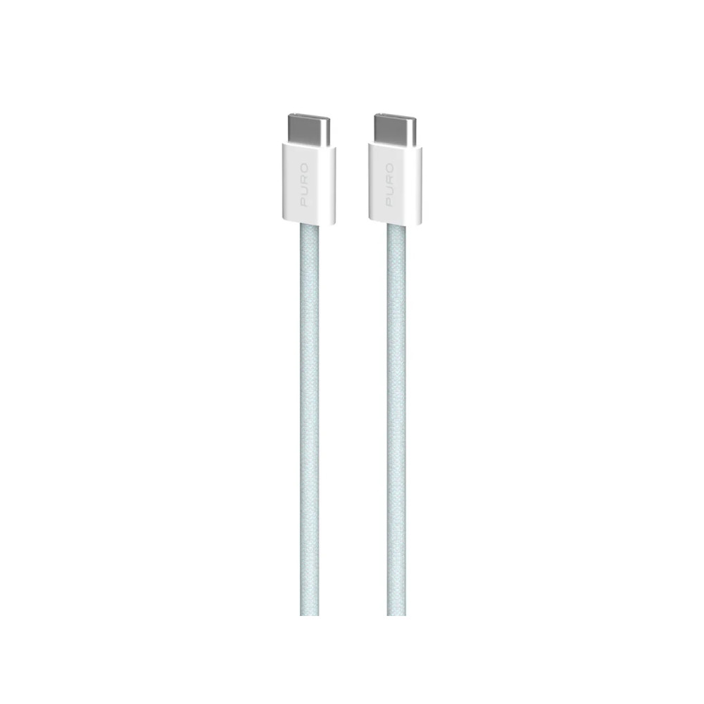 Produktbild för PURO PUCCCFABK415MTLBLUE, 1,5 m, USB C, USB C, USB 2.0, 0,48...