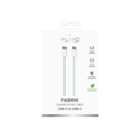 Produktbild för PURO PUCCCFABK415MTLBLUE, 1,5 m, USB C, USB C, USB 2.0, 0,48...