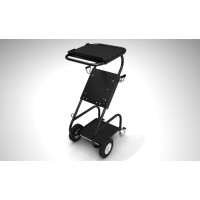 Produktbild för Ctek Trolley Pro, Multimediavagn, Svart, Stål, 3 hyllplan, 1...