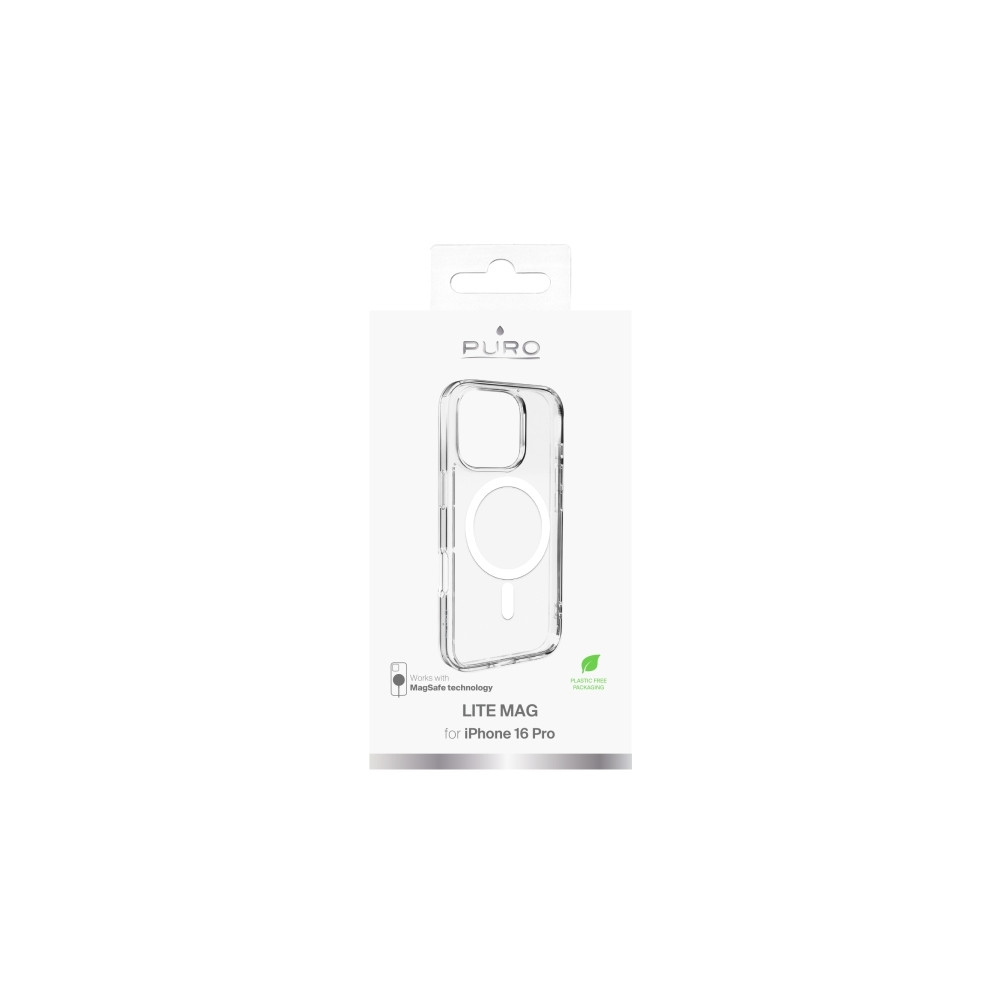 Produktbild för PURO Lite Mag, Mobilskal, Apple, iPhone 16 Pro, 16 cm (6.3")...