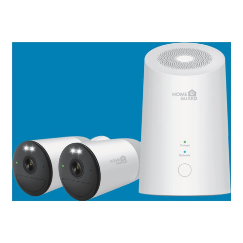 HOMEGUARD HOMEGUARD Active Defender NVR + kamera(/or) - trådlös (Wi-Fi) - växelströmsdriven, batteridriven