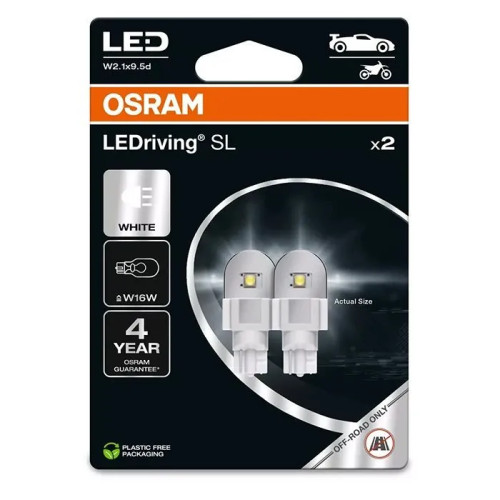 OSRAM Osram LED-lampa vit W16W
