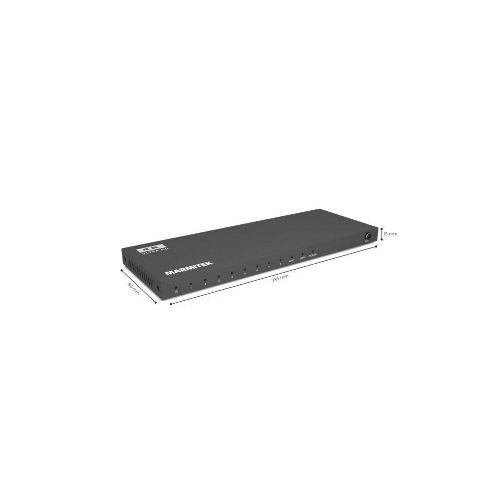 Produktbild för Marmitek 25008482, HDMI, 8x HDMI, 2.0b, 3840 x 2160 pixlar,...