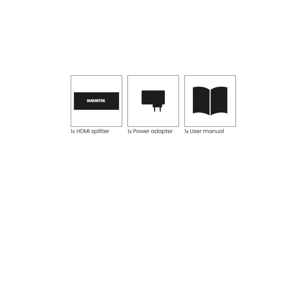 Produktbild för Marmitek 25008482, HDMI, 8x HDMI, 2.0b, 3840 x 2160 pixlar,...