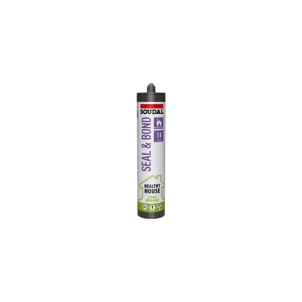 Produktbild för SOUDAL Healthy House High Tack monteringslim neutral elastis...
