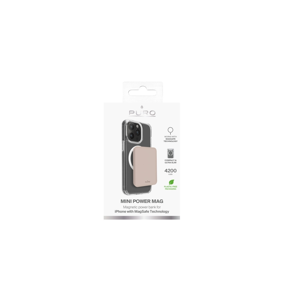 Produktbild för PURO PUFCBB40P2MAGBEG, 4200 mAh, Litium Polymer (LiPo), Tråd...
