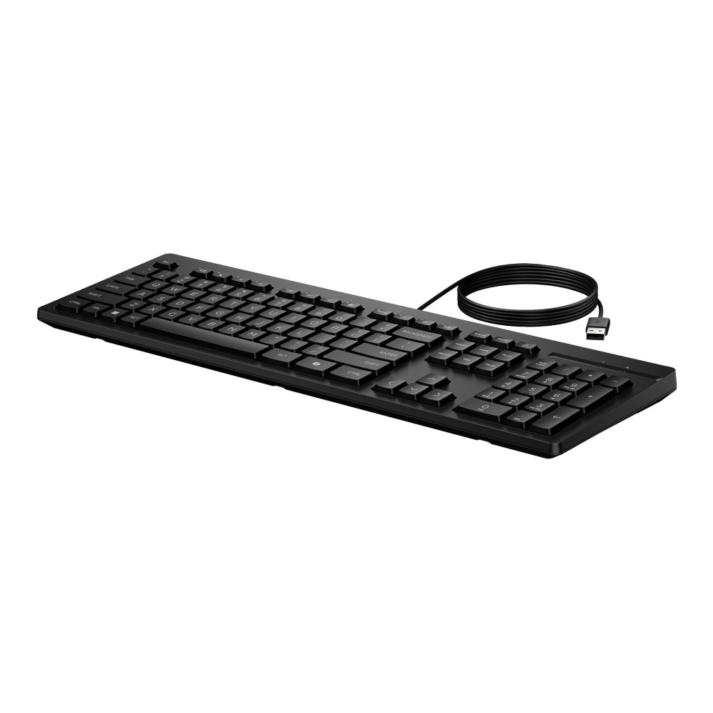 Produktbild för HP 125 G2 - tangentbord - 100% full size - hela norden - svart Inmatningsenhet