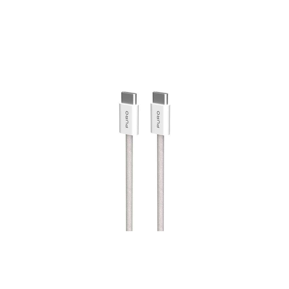 Produktbild för PURO PUCCCFABK415MTBEG, 1,5 m, USB C, USB C, USB 2.0, Beige,...