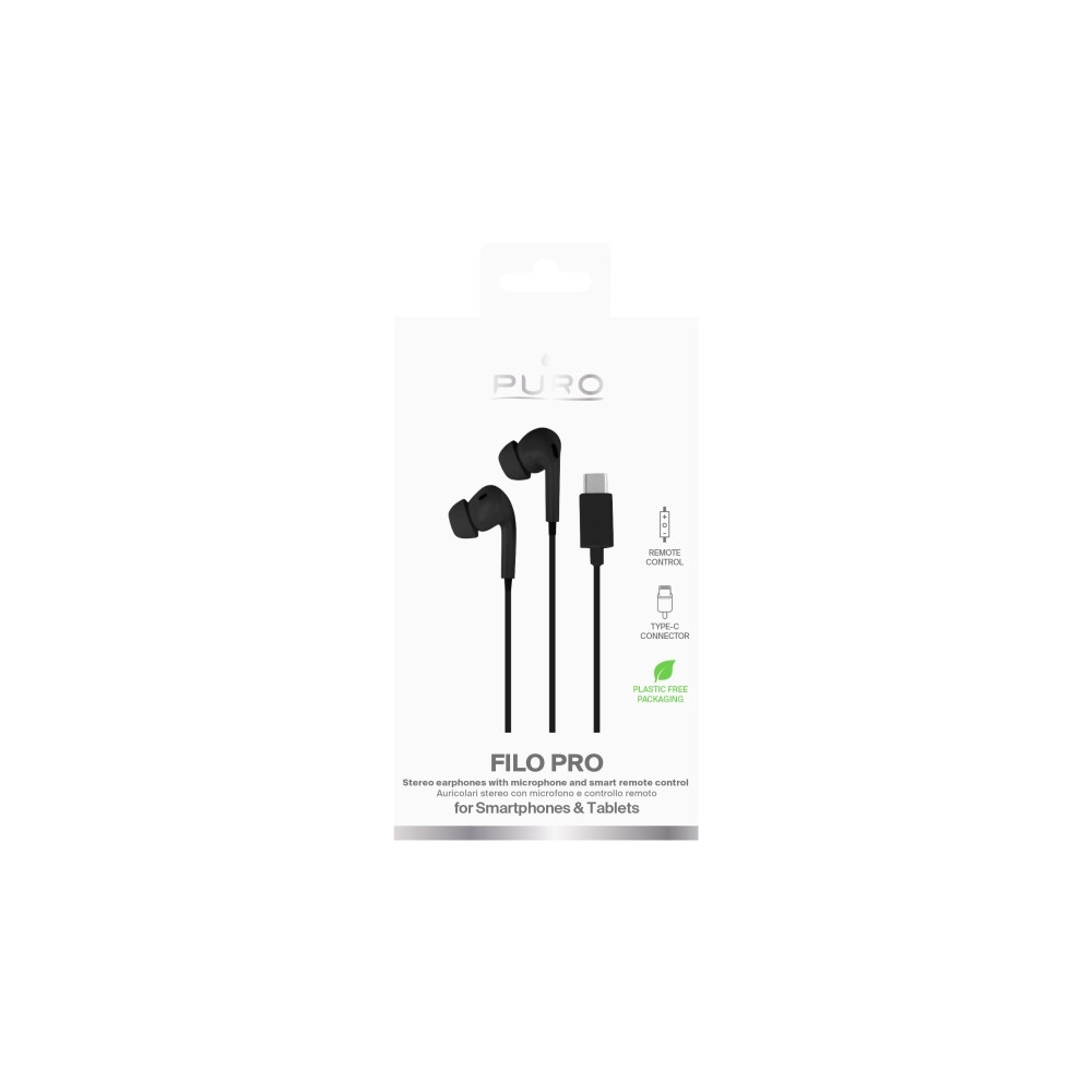 Produktbild för PURO PUIPHF31USBCBLK, Sladdansluten, Samtal/musik, 11g, Head...