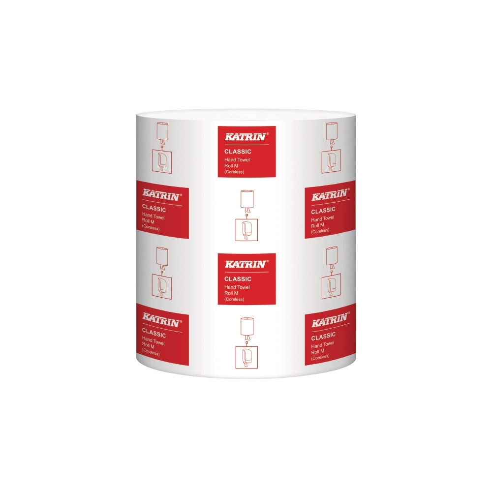 Produktbild för Handduksrulle Katrin Classic Midi 1-lagig 205 mm x320 m utan...