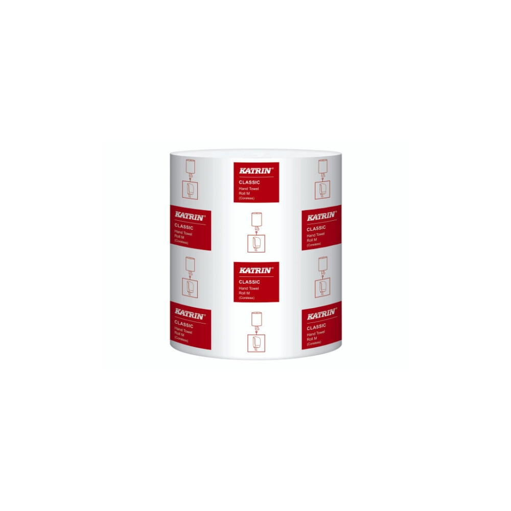 Produktbild för Handduksrulle Katrin Classic Midi 1-lagig 205 mm x320 m utan...