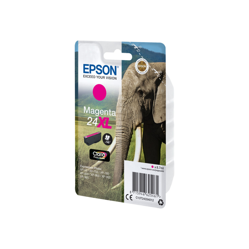 Produktbild för Epson 24XL - XL - magenta - original - bläckpatron