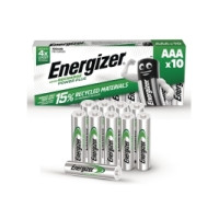 Produktbild för Batteri, Energizer Accu Recharge Power+, laddbart, AAA, 10-p...