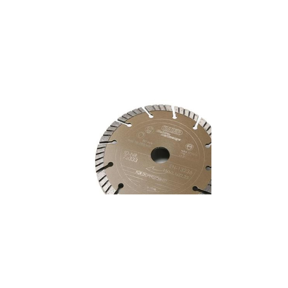Produktbild för BAIER Diamantskiva (guld) Ø150x22 mmUniversell skiva för att...