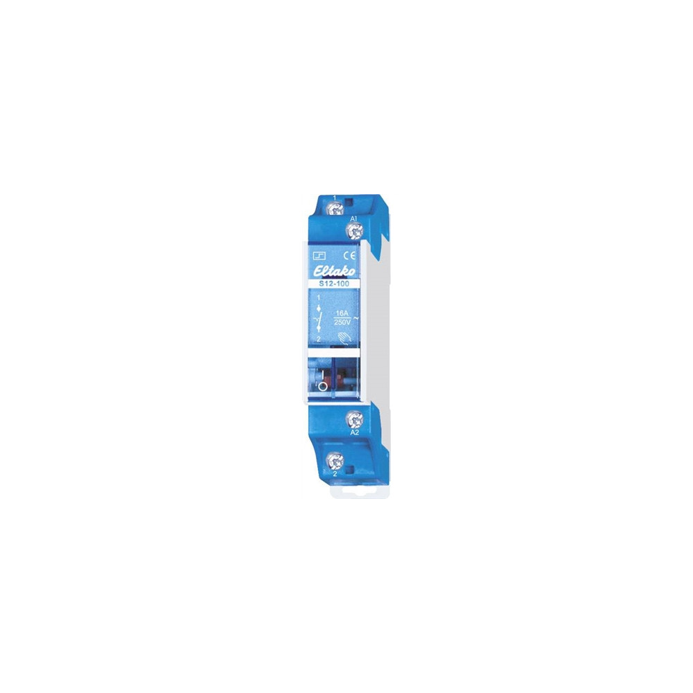Produktbild för Strømstødskontakt DIN-skinne Eltako S12-100-24V DC 1 x slutt...