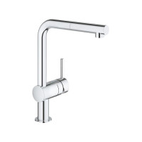 Produktbild för GROHE 32168 000, Krom, Hävarm, Single, Keramiska, 4,6 cm, 36...