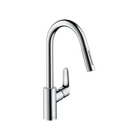 Produktbild för hansGrohe Focus M41 köksblandare 240 med utdragsspruta 2-jet