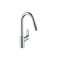 Produktbild för hansGrohe Focus M41 köksblandare 240 med utdragsspruta 2-jet