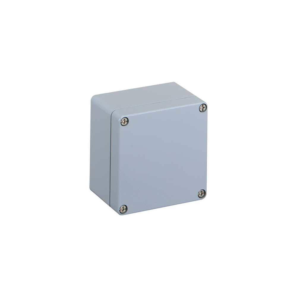 Produktbild för SPELSBERG montagebox AL 1212-8 aluminium 122x120x80 mm grå R...